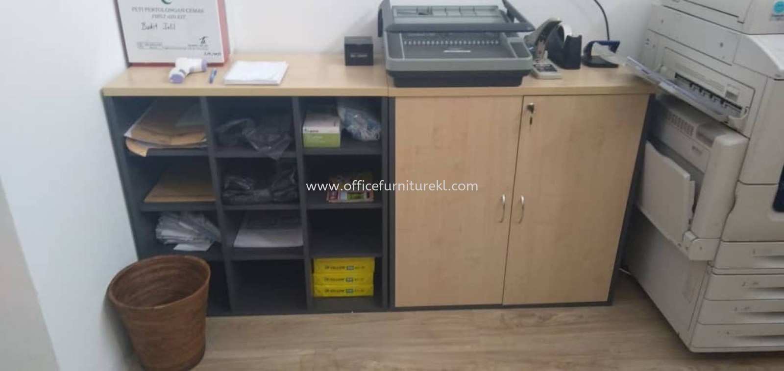 FREE DELIVERY & INSTALLATION LOW OFFICE CABINET GP 880 l LOW OFFICE CABINET GD 880 l WOODEN CABINET OFFICE FURNITURE l SENTUL l SELANGOR l TOP 10 BEST RECOMMEND