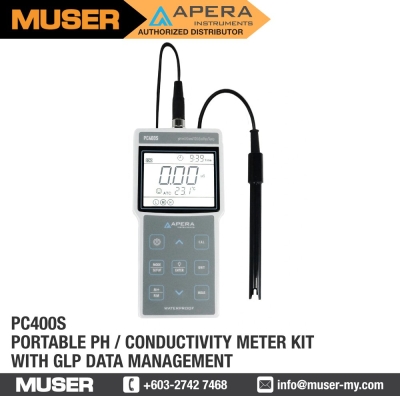 PC400S Portable pH / Conductivity Meter Kit | Apera by Muser