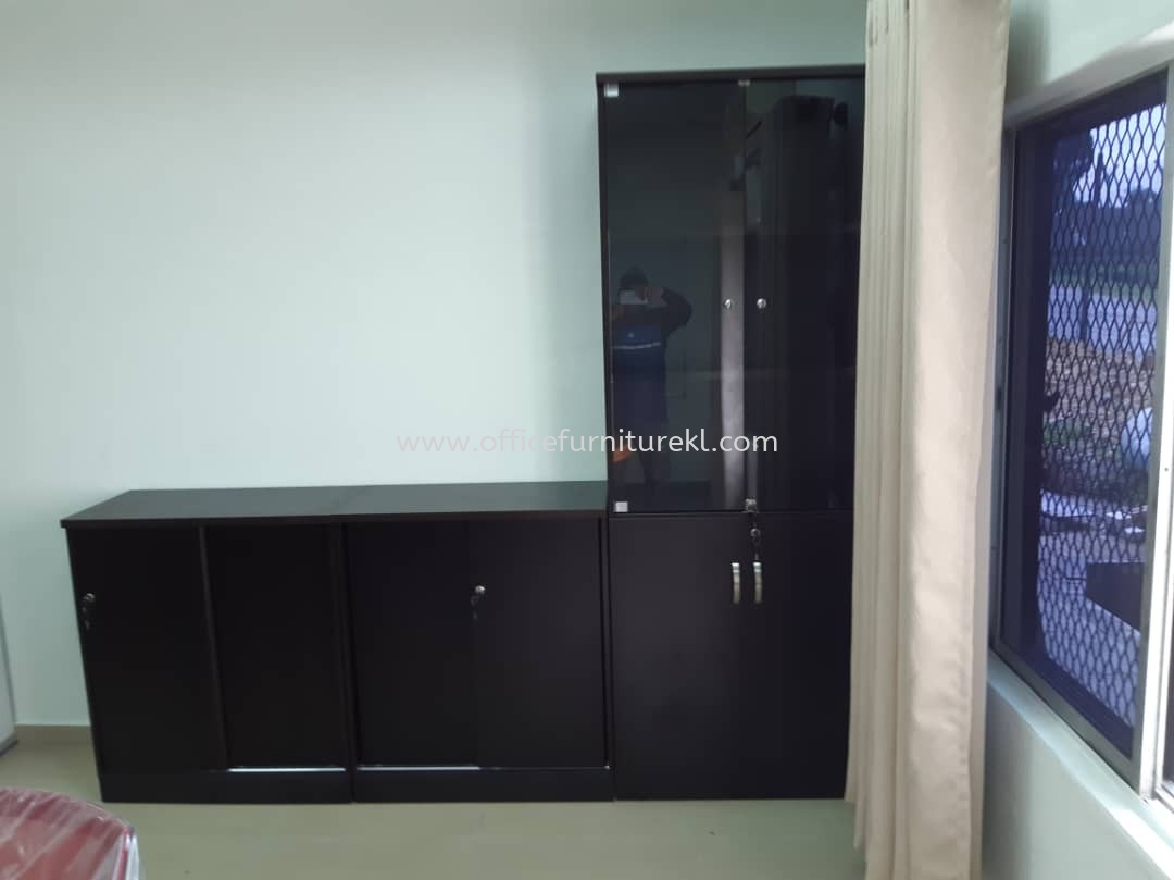 FREE DELIVERY & INSTALLATION LOW OFFICE CABINET Q-YD 875 l HIGH OFFICE CABINET Q-YGD 21 l WOODEN CABINET OFFICE FURNITURE l SUBANG SUNWAY l SUBANG l TOP 10 MUST BUY