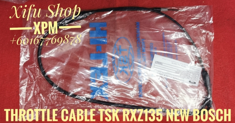 THROTTLE CABLE TSK RXZ135 NEW BOSCH 3XL-26311-02-TSK KSLMIE