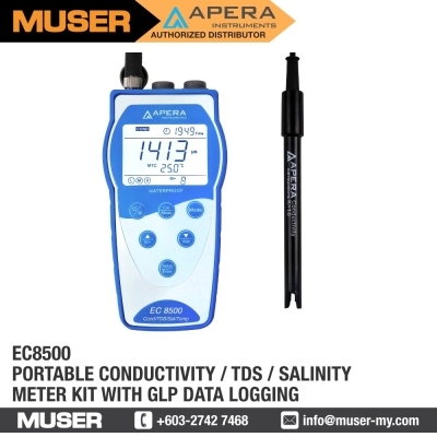 EC8500 Portable Conductivity / TDS / Salinity Meter Kit | Apera by Muser