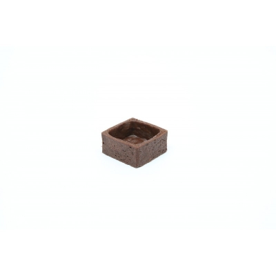 MINI SQUARE CHOCOLATE TARTLET SHELLS ( 288 PCS ) 33 X 33 X 17MM