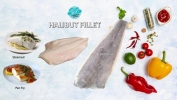 Halibut Fillet Fish fillets Ƭ Frozen Seafood