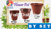 Pasu Pokok Bunga Flower Pot (By Set) PLS107/6, PLS106/4, PLS105/2 Flower Pot & Tray Gardening