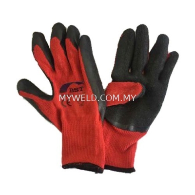 BST 10" LT-5100 MAX GRIP HANDGLOVE ( RED )