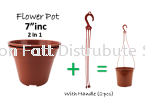 Pasu Pokok Bunga Flower Pot (By Set) PLS107/6, PLS106/4, PLS105/2 Flower Pot & Tray Gardening
