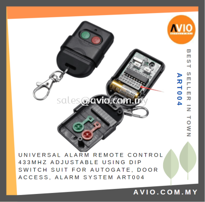 Universal Alarm Remote Control 433MHz Adjustable using DIP Switch Suit for Autogate Door Access Alarm ART004