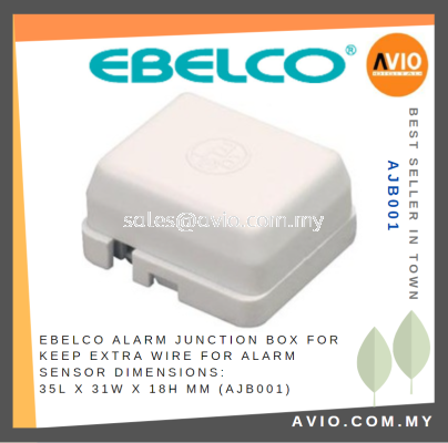 Ebelco Security Burglar Alarm Junction Box for Keep Extra Wire for Alarm Sensor 35L x 31W x 18H mm AJB001