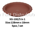 5inc, 7inc, 9inc (BY SET) Pasu Pokok Bunga Pinggan Plastic Flower Pot Tray - NS100/5, NS135/4, NS175/3 Flower Pot & Tray Gardening