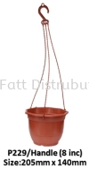 21cm & 17cm Pasu Pokok Bunga Flower Pot 8" & 6.5" (L229/H & L179) Flower Pot & Tray Gardening