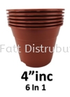 Pasu Pokok Bunga Flower Pot (By Set) PLS107/6, PLS106/4, PLS105/2 Flower Pot & Tray Gardening