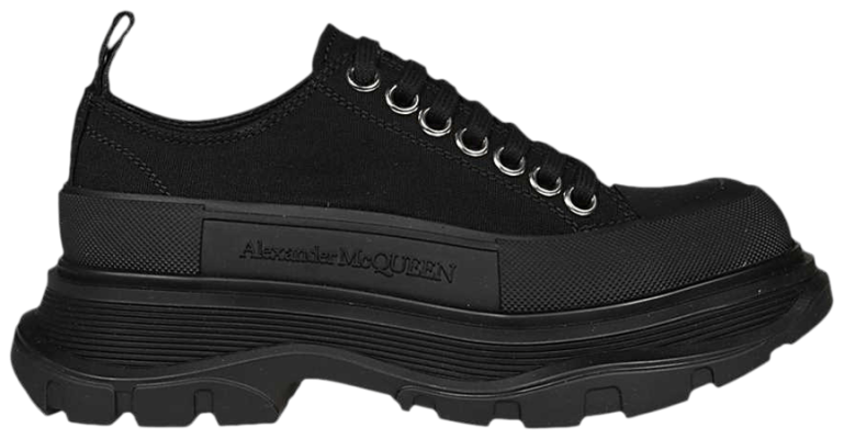 Alexander McQueen Wmns Tread Slick Lace Up 'Triple Black'