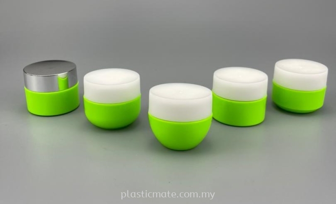 Coloured Cream Jar : Green