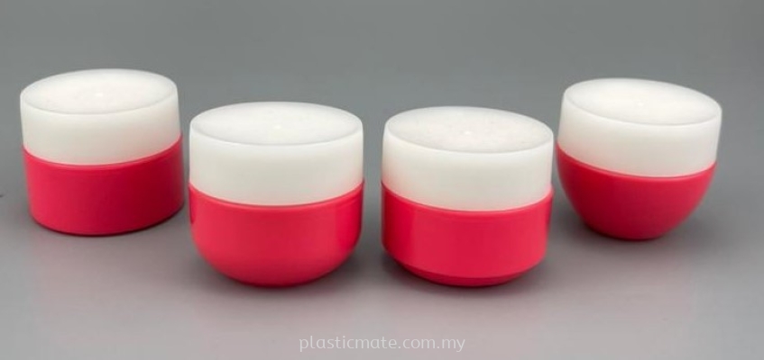 Coloured Cream Jar : Pink