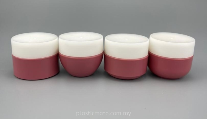 Coloured Cream Jar : Red