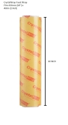 CrystalWrap Food Wrap Film 450mm (18'') x 400m (1 Roll) Food Wrap PVC Food Wrap Film