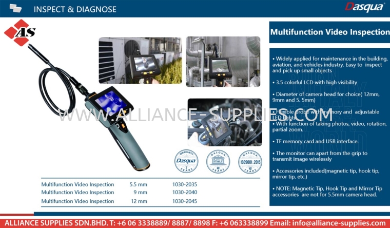 DASQUA Multifunction Video Inspection DASQUA Instruments DASQUA Measuring Tools MEASURING INSTRUMENTS