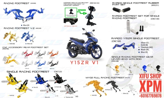 Y15ZR V1 ACCESSORIES PARTS CATALOG 