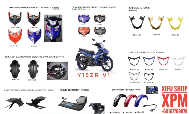 Y15ZR V1 ACCESSORIES PARTS CATALOG 