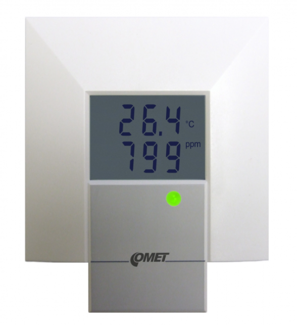 comet t8148 co2 concentration and temperature transmitter with 4-20ma outputs, built-in sensors