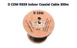 D COM RG59 Indoor Coaxial Cable 300m Accessories - CCTV 