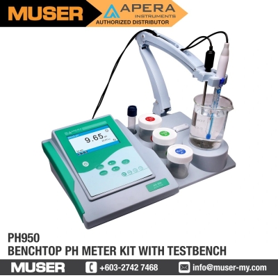 PH950 Benchtop pH Meter Kit with TestBench | Apera by Muser