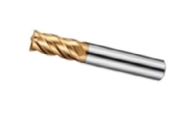 ROCK DUAL HELIX CARBIDE ENDMILL (REGULAR LENGTH) GOLD 60 HRC 4F