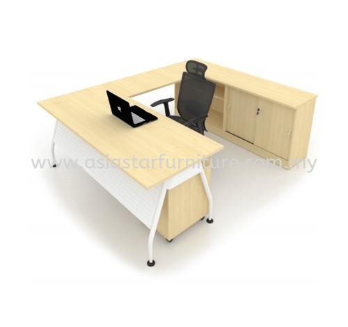 MADISON L SHAPE WRITING OFFICE TABLE/DESK - L-Shape Office Table Pusat Bandar Damansara | L-Shape Office Table Kajang | L-Shape Office Table Semenyih | L-Shape Office Table Nilai