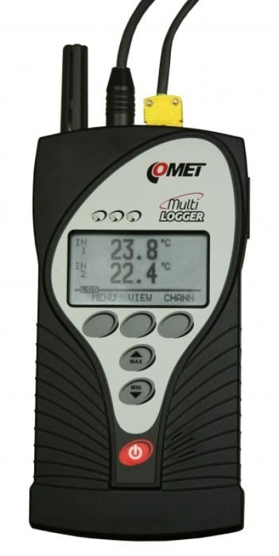 Comet M1220 - Multilogger - thermo hygro meter with 2 MiniDIN and 2 Thermocouple inputs