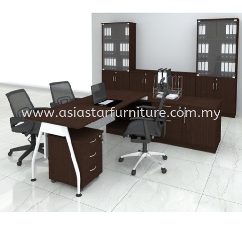 MADISON DIRECTOR OFFICE TABLE C/W SIDE CABINET SET - Top 10 Best Selling Director Office Table | Director Office Table Ampang Jaya | Director Office Table Mutiara Damansara | Director Office Table KL - Kuala Lumpur - Malaysia