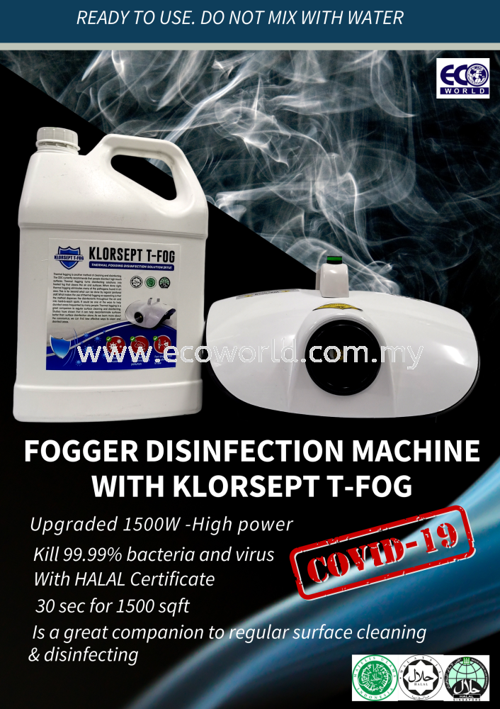 FOG MACHINE with KLORSEPT T-FOG