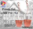 21cm & 17cm Pasu Pokok Bunga Flower Pot 8" & 6.5" (L229/H & L179) Flower Pot & Tray Gardening