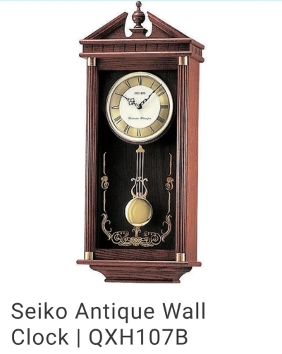 SEIKO ANTIQUE WALL CLOCK/QXH-107B 