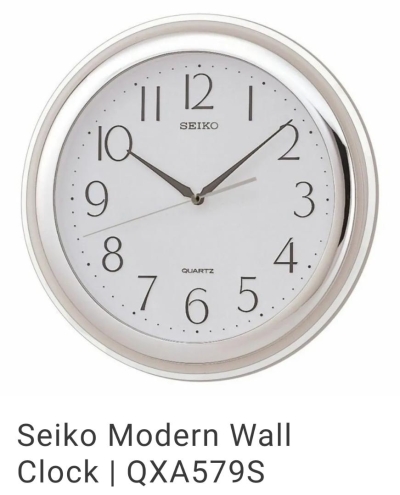 SEIKO MODERN WALL CLOCK / QXA-579S