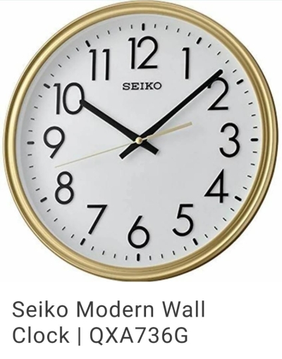 SEIKO MODERN WALL CLOCK /QXA-736G