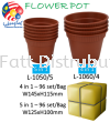 Flower Pot Plastic HouseHold WholeSales Price / Ctns