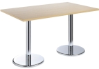 Conference table with chrome drum leg Meeting table