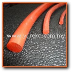 Silicone Rubber Sponge Cord Red