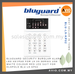 Bluguard Security Burglar Alarm LED Keypad for L9 V9 Series use White Color Red LED Suit for Old Folk BLU-L9-KP02
