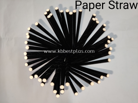 Paper Straw Black