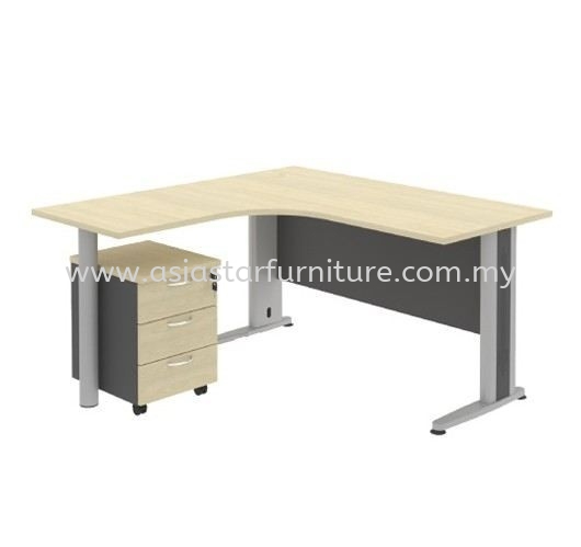 TITUS 5 FEET L-SHAPE WRITING OFFICE TABLE/DESK - L-Shape Office Table Kelana Jaya | L-Shape Office Table Oasis Ara Damansara | L-Shape Office Table Bangsar South | L-Shape Office Table Puteri Puchong