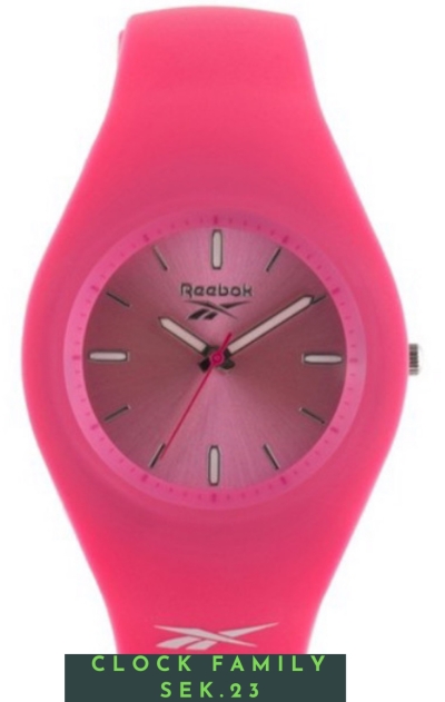 REEBOK RV-BUR-L2-PPIP-PI PINK SILICON STRAP WATCH