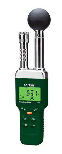 extech ht200 : heat stress wbgt (wet bulb globe temperature) meter