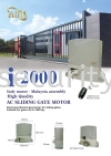 I-2000 AC SLIDING MOTOR  AST Auto Gate System