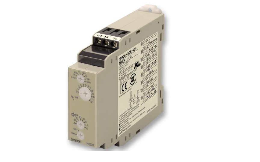 OMRON H3DK-M / -S DIN Track-mounted, 22.5-mm-width Standard Timer Series