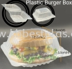 T201Plastic Burger Box 100pcs+/- TAKE AWAY PACKAGING PRODUCTS