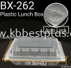 BX-262 PLASTIC LUNCH BOX 50pcs+/- TAKE AWAY PACKAGING PRODUCTS