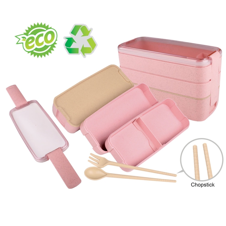 LB 3183 Wheat Straw Bento Box