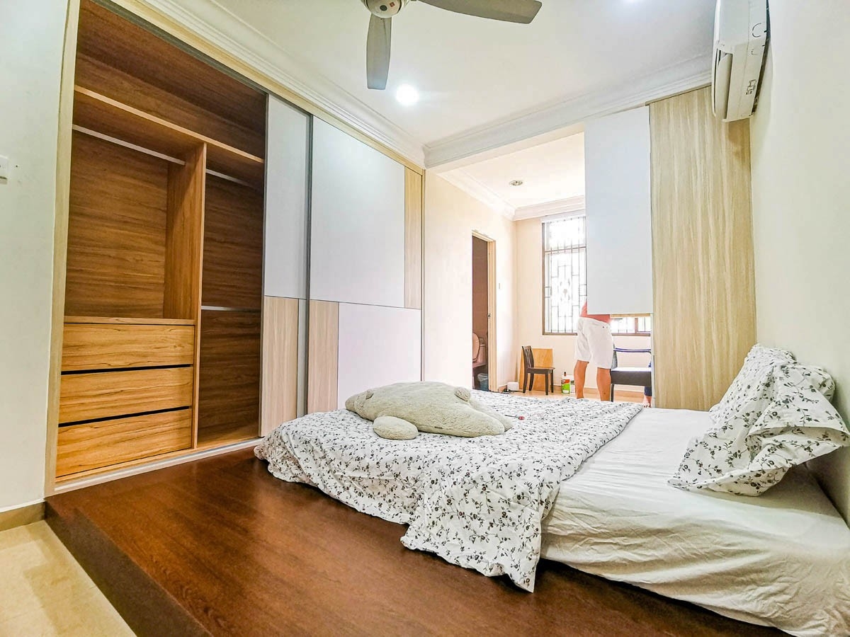 Bedroom Bedframe & Wardrobe Design- Interior Design Ideas-Renovation-Residential-Taman Bukit Kempas Johor Bahru Bedroom Bedframe & Wardrobe Design- Interior Design Ideas-Renovation-Residential-Taman Bukit Kempas Johor Bahru Bedroom Design Residential Design Carpentry Work - Customize Carpentry Work