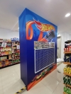 Hot Wheel Pillar Wrap Customized Display 